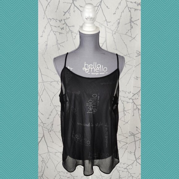 Talbots Black 100% Silk Strappy Sheer Slip Cami - Picture 1 of 4